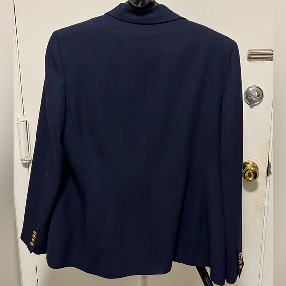 Ralph Lauren Dark Blue Blazer with Gold Accents - Picture 2 of 9